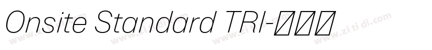 Onsite Standard TRI字体转换